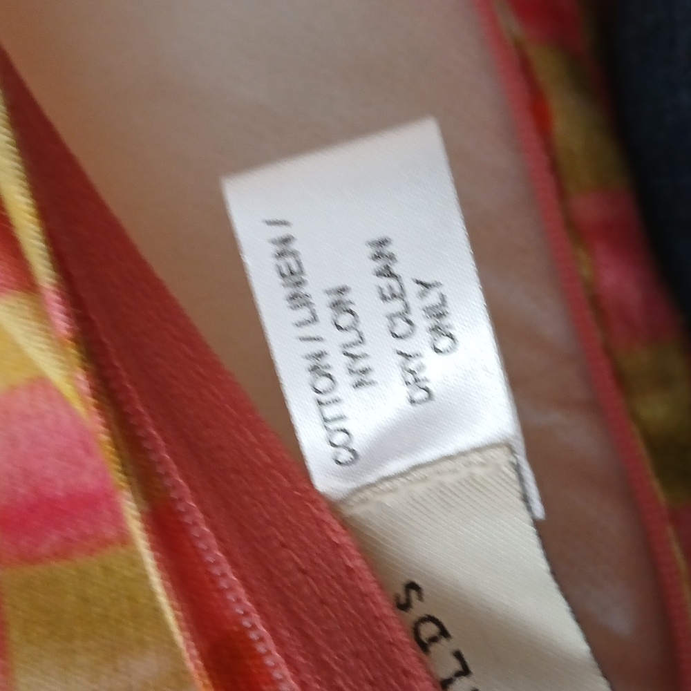 Mackenzie-Childs Parrot Tulip Check Tassled Pillow ■ Retired Vintage Design - Picture 8 of 9
